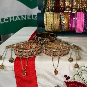 Gold and Multicolor Charm Bracelet